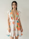 Ivory Floral Ruffle Mini Dress