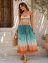 Sunset Ombre Embellished Maxi Dress
