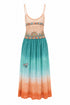 Sunset Ombre Embellished Maxi Dress